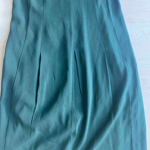 MM LaFleur Kelly Green Shift Midi Dress Size 8 Career Workwear Professional - Picture 7 of 9